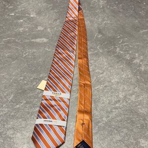 Eagle Orange Striped Men's Tie
